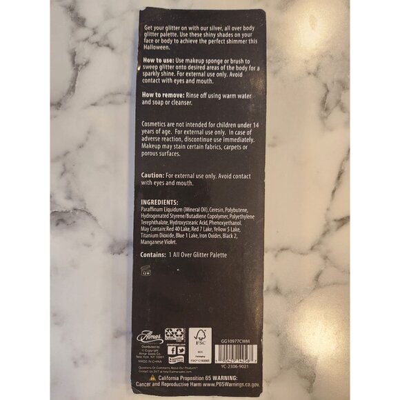 Almar All Over Glitter Body & Face Palette - 5 Glittery Shades - Picture 2 of 2